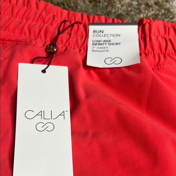 Calia Run Collection Low Rise Infinity Short 3" Relaxed Fit Coral Women's XL NWT - Picture 4 of 16